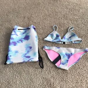 NWT! TRIANGL Size small/ medium tie dye bikini set
